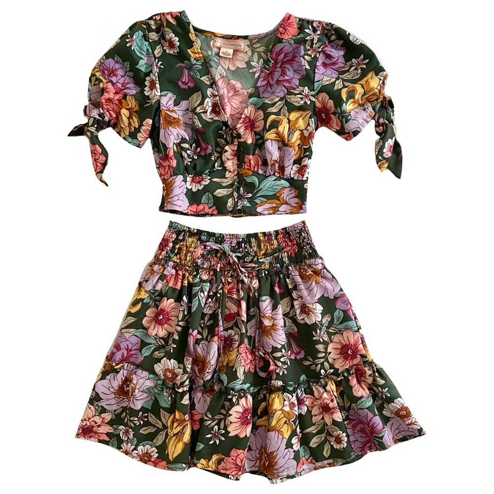 Two piece floral set